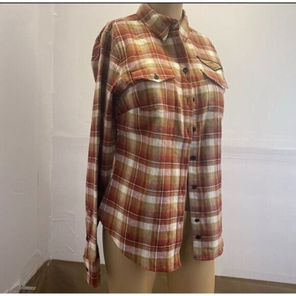 Harley-Davidson Women's 120th Anniversary Plaid Flannel Shirt Size 1W New - Picture 11 of 11
